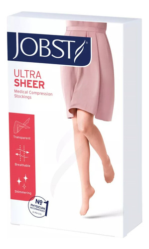  Media Compresiva Jobst Ultrasheer 30/40 Rodilla P. Abierta 