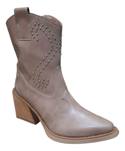 Botas Texanas Mujer Luna Chiara Caña Media Tachitas Gina