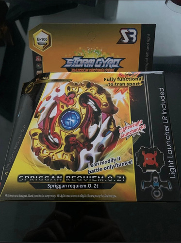 Beyblade Burst Spriggan Requiem Nuevo Beyblade Rojo (Usado)