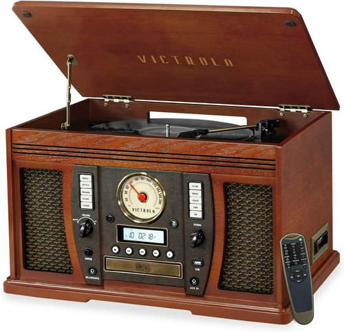 Victrola Vta-750b Minicomponente Parlante Bluetooth 7 En 1