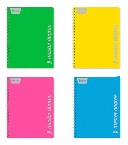 Cuaderno Profesional Polycover 200 Hj Raya Norma 56 Grs Color Multicolor 200 hj Norma Master Degree