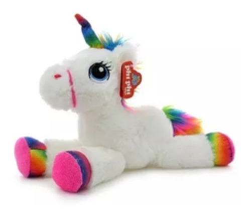 Peluche Unicornio Acostado Con Luz Sonido Phi Phi Toys 7963