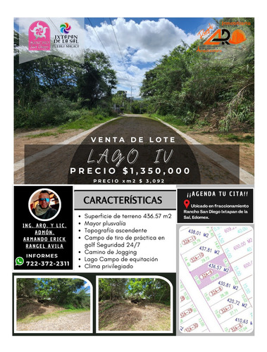 Venta Lote Lago Iv Muy Cerca Del Lago Artificial Muy Bien Ubicado Con Bonita Vista Y Zona Tranquila En Fracc Rancho San Diego Ixtapan De La Sal Edomex