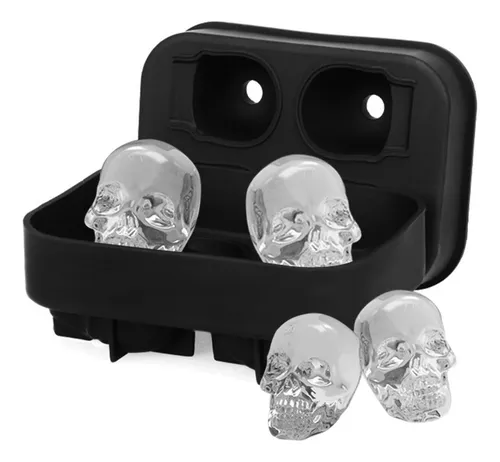 comprar Molde De Silicón Calavera 4 Cavidades Halloween Bar