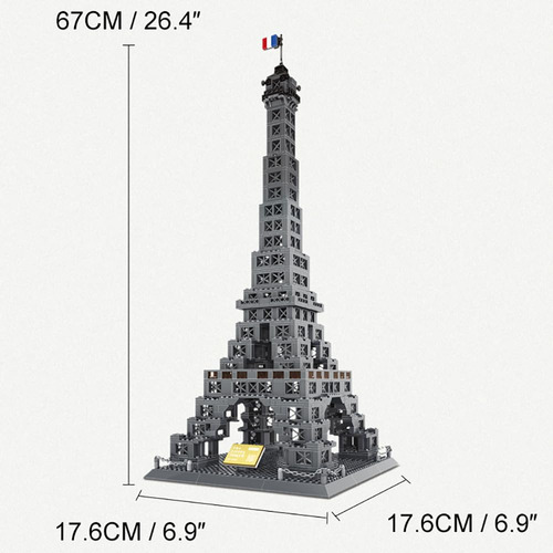 Set De Construcción De La Torre Eiffel De París (978 Piezas)