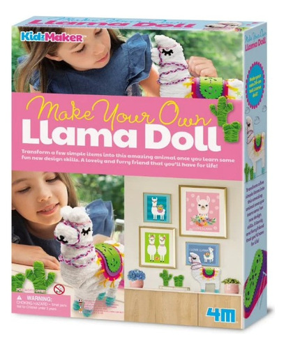 Kit De Arte Haz Tu Propia Muñeca Llama Manualidades Niñas