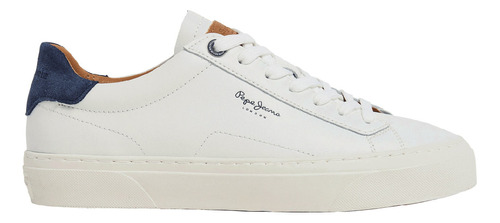 Tenis Pepe Jeans Hombre Yogi Original 23 Blanco - Azul - Tal