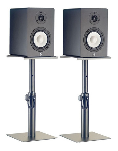Imagen 1 de 10 de Soporte Par Elevador Para Monitores Estudio Stagg Smos05set