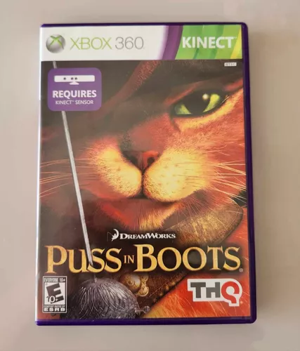 Jogo Gato De Botas Xbox 360 Midia Fisica Kinect Sensor