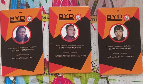 Credencial De Pvc A Todo Color Ambos Lados