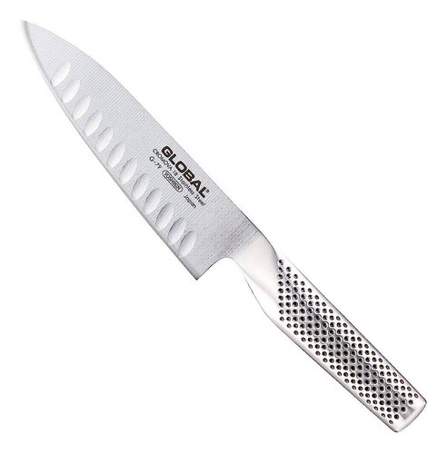 Cuchillo Global G-79 Cocinero Alveolado 16cm Color Gris