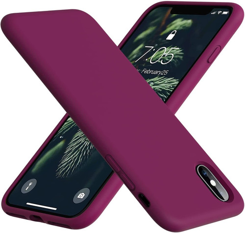 Funda Vooii Para iPhone X / iPhone XS (rojo Vino)