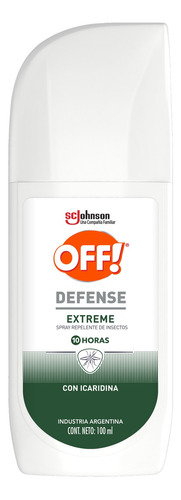 Off! Defense Extreme Repelente Spray 100ml