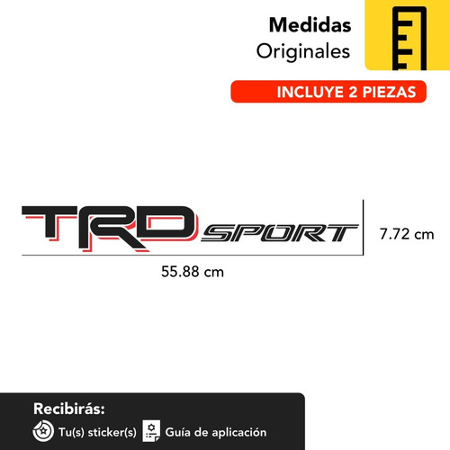 Imagen 2 de 2 de Calca Calcomania Sticker Toyota Tacoma Trd Sport 2016 Nr