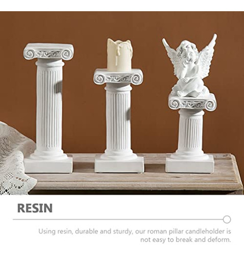 Fomiyes 3pcs Candelabro De Pilar Romano Mini Columnas Griega