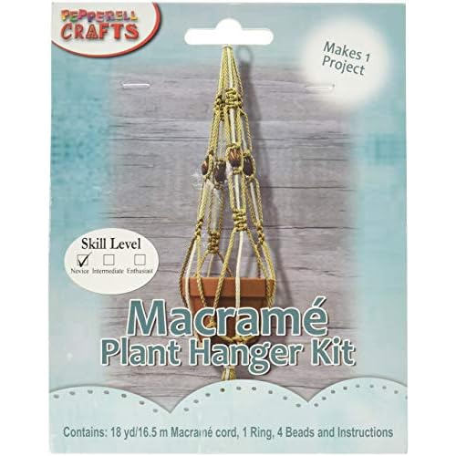 Kit De Macramé Colgador De Plantas Mac158, Multicolor