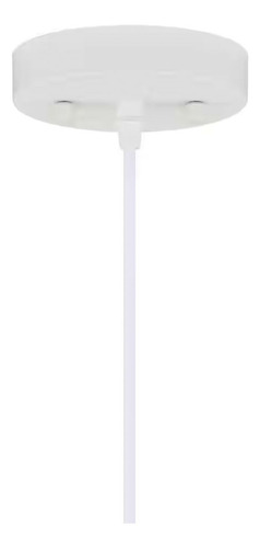 Lampara Colgante Candelabro De Techo 1 Luz 16'' Estructura Blanco