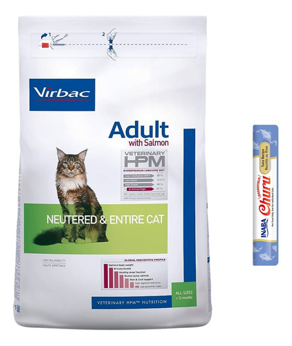 Hpm Virbac Adult Neutered & Entire Cat Sabor Salmón 3kg Ms