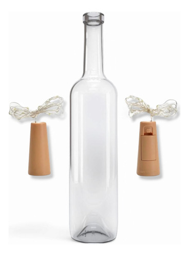 12 Centro De Mesa Botella Decorativa Para Fiestas Luces Led
