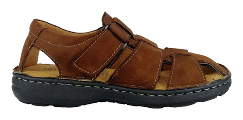 Imagen 1 de 4 de Sandalias De Cuero Para Hombre Ch2022c Brown