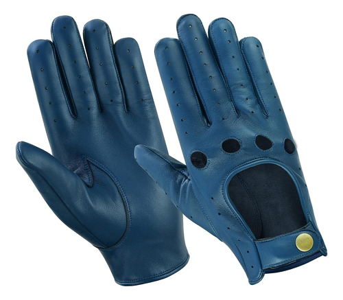 Guantes De Manejo Born To Race Talle X-l, Color Azul Marino