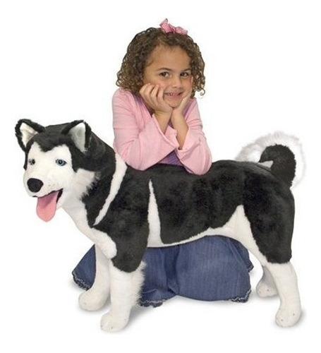 Melissa  Doug Giant Siberian Husky  Perro De Peluche Realist