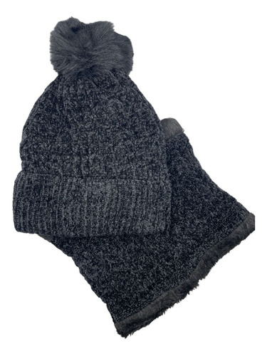 Gorro Con Cuello Bufanda Chiporro Invierno Térmico Mujer