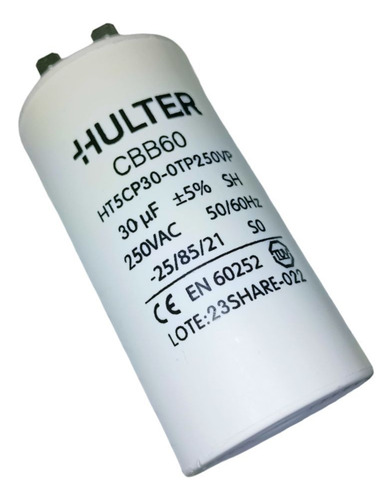 Capacitor Tanquinho 30uf 250v Com Fio