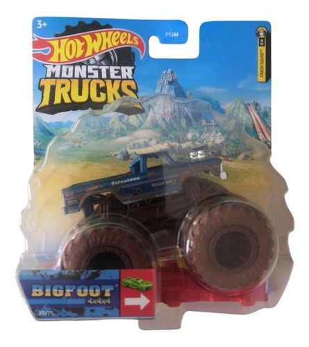 Hot Wheels Monster Trucks Bigfoot Azul #39/75 De 2022