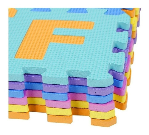 Imagen 2 de 7 de Tapete Fomi Fomy Foamy Niños Y Bebes Abacedario X 26 Piezas