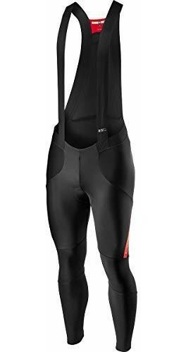 Castelli Sorpasso Ros Bib Tight - Men's Black Fiery Red, L