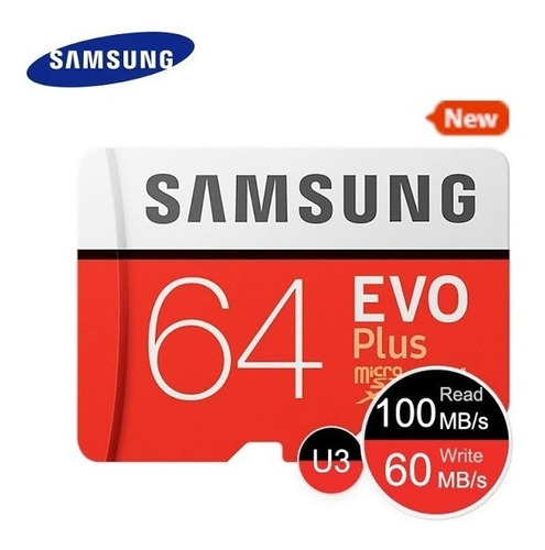 Cartão Samsung Micro Sdxc Evo 64gb 100mb/s Uhs-1 Sd Original