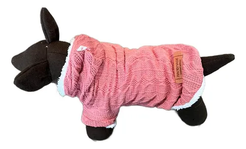 comprar Sueter Tejido Rosa Con Borrega Para Perro Y Gato