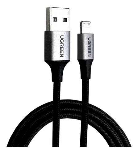 Ugreen Cable Carga Rapida Usb A A Lightning 1m Mfi Color Negro