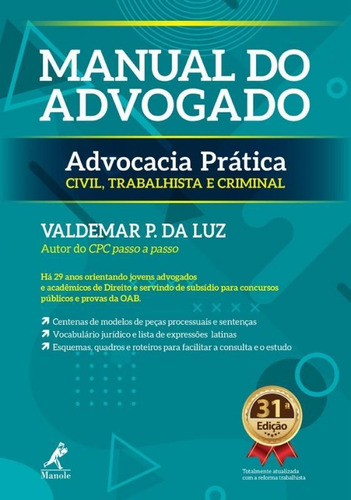 Manual Do Advogado - Luz - Manole
