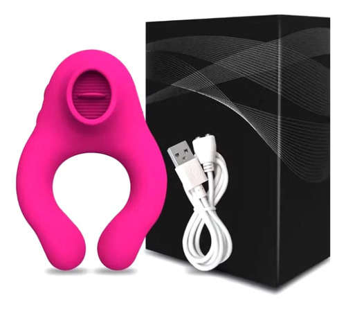 Massageador Portátil Helo Lambe Casal Control Rem. Premium Rosa-chiclete