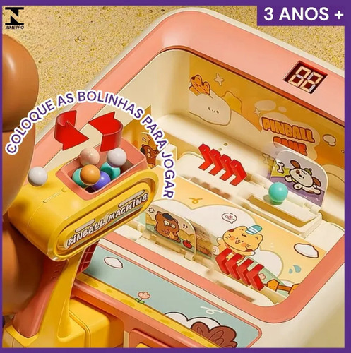 Mini Maquina De Pinball Portatil Fliperama Infantil