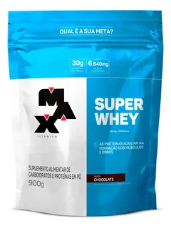 Super Whey Protein Concentrado 900g Refil Max Titanium…