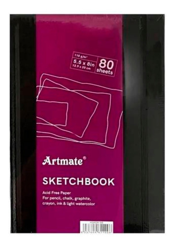 Cuaderno  Skechbook 21x30 A4 110gr 80h Artmate