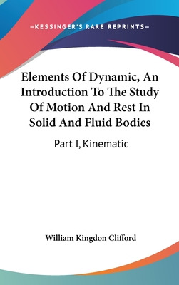 Libro Elements Of Dynamic, An Introduction To The Study O...