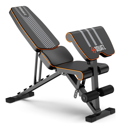 Squatz Banco De Entrenamiento Ajustable: Banco Multiusos Y