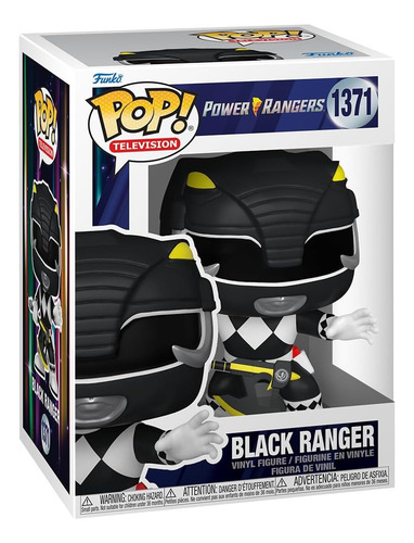 Boneco Black Ranger 1371 Power Rangers - Funko Pop