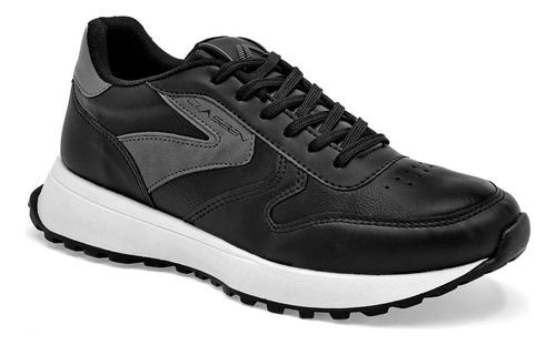 Tenis Para Hombre Clasben Brooklyn Color Negro Cf D8