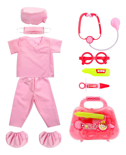 Set De Disfraz De Juego De Rol Fedio Kids Scrubs Con Kit De