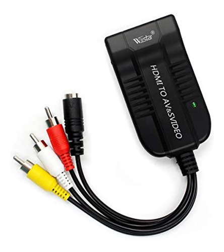 Wiistar Hdmi A Av Cvbs Adaptador De S-video Convertidor Comp