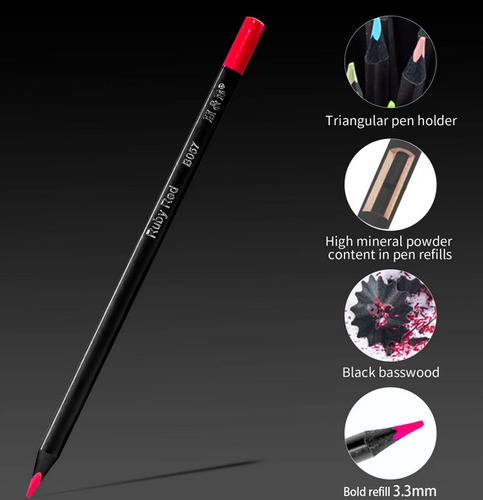 Lápices Soft Profesionales Set 24 Colores + Croquera Negra