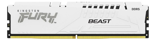 Memória Ddr5 Kingston Fury Beast, 16gb, 6400mhz, White