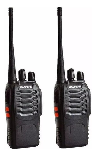 Pack 2 Radio Transmisor Walkie Talkie Baofeng Recargable Neg