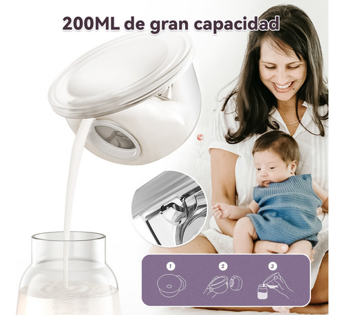Extractor De Leche Eléctrico Manos Libres Con Temporizador