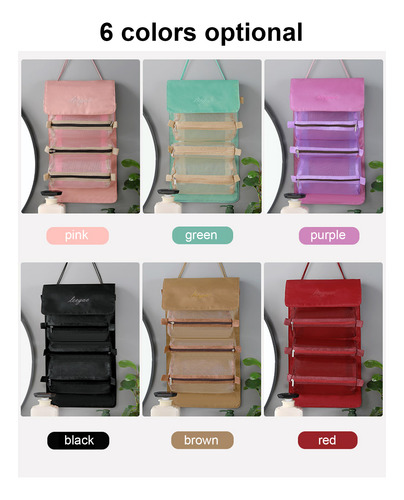 Bolsa De Maquillaje Y Cosméticos 4 En 1, Bolsa De Aseo Portá